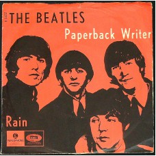 BEATLES Paperback Writer / Rain (Parlophone R 5452) Denmark 1966 PS 45 (Pop Rock, Psychedelic Rock)